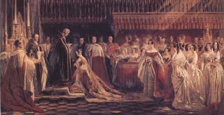 Charles Robert Leslie Queen Victoria Receiving the Sacrament at her Coronation 28 June 1838 (mk25)